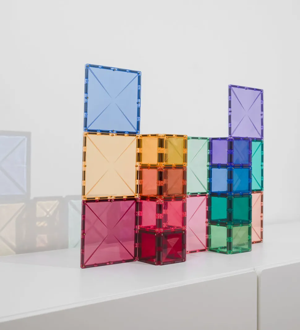 Connetix Magnetsæt - 40 dele - Pastel Square Expansion Pack