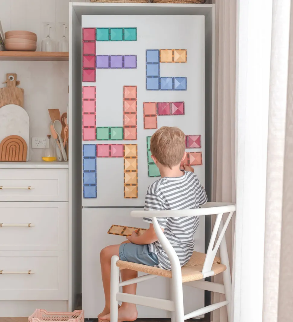 Connetix Magnetsæt - 24 Dele - Pastel Rectangle