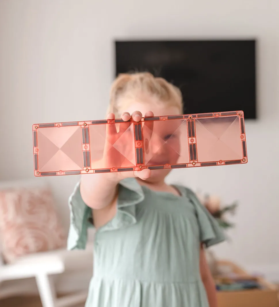 Connetix Magnetsæt - 24 Dele - Pastel Rectangle