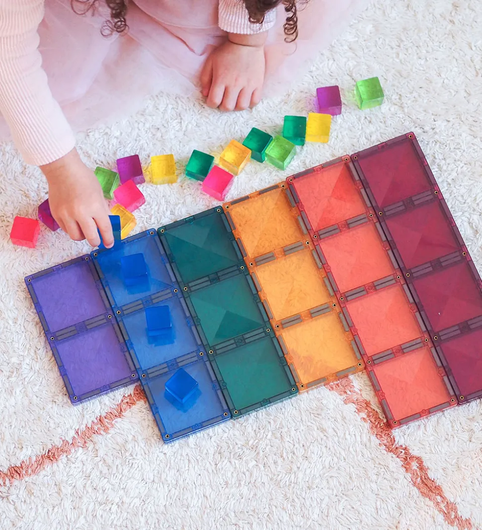 Connetix Magnetsæt - 24 Dele - Pastel Rectangle