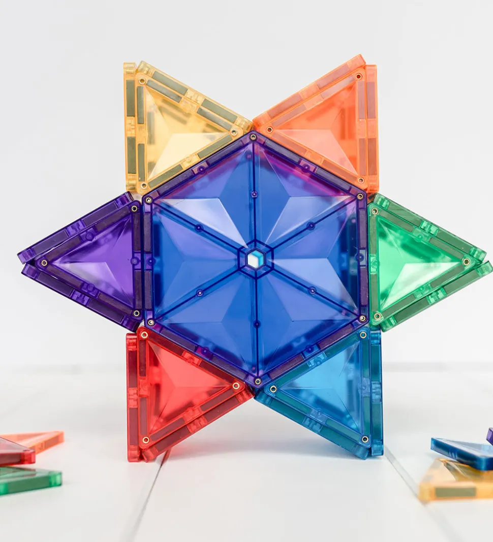 Connetix Magnetsæt - 30 Dele - Rainbow Geometry Pack