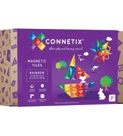 Connetix Magnetsæt - 60 Dele - Rainbow Starter Pack