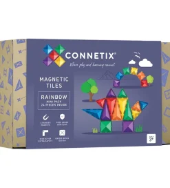 Connetix Magnetsæt - 24 Dele - Rainbow