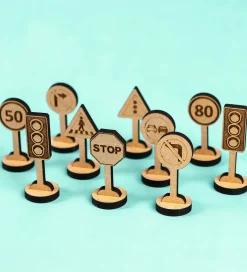 Crateit Kreasæt - Crateit Town - Træ - Trafikskilte - 10 Dele