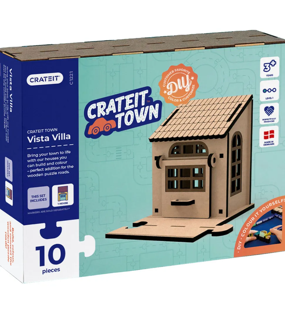 Crateit Kreasæt - Crateit Town - Træ - Vista Villa - 10 Dele
