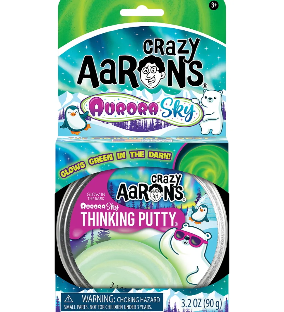 Crazy Aarons Putty - 90g - Aurora Sky - Glow In The Dark