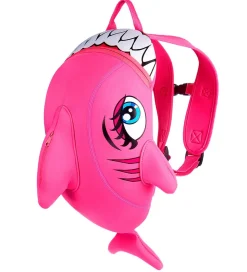 Crazy Safety Børnehavetaske - Shark - Pink