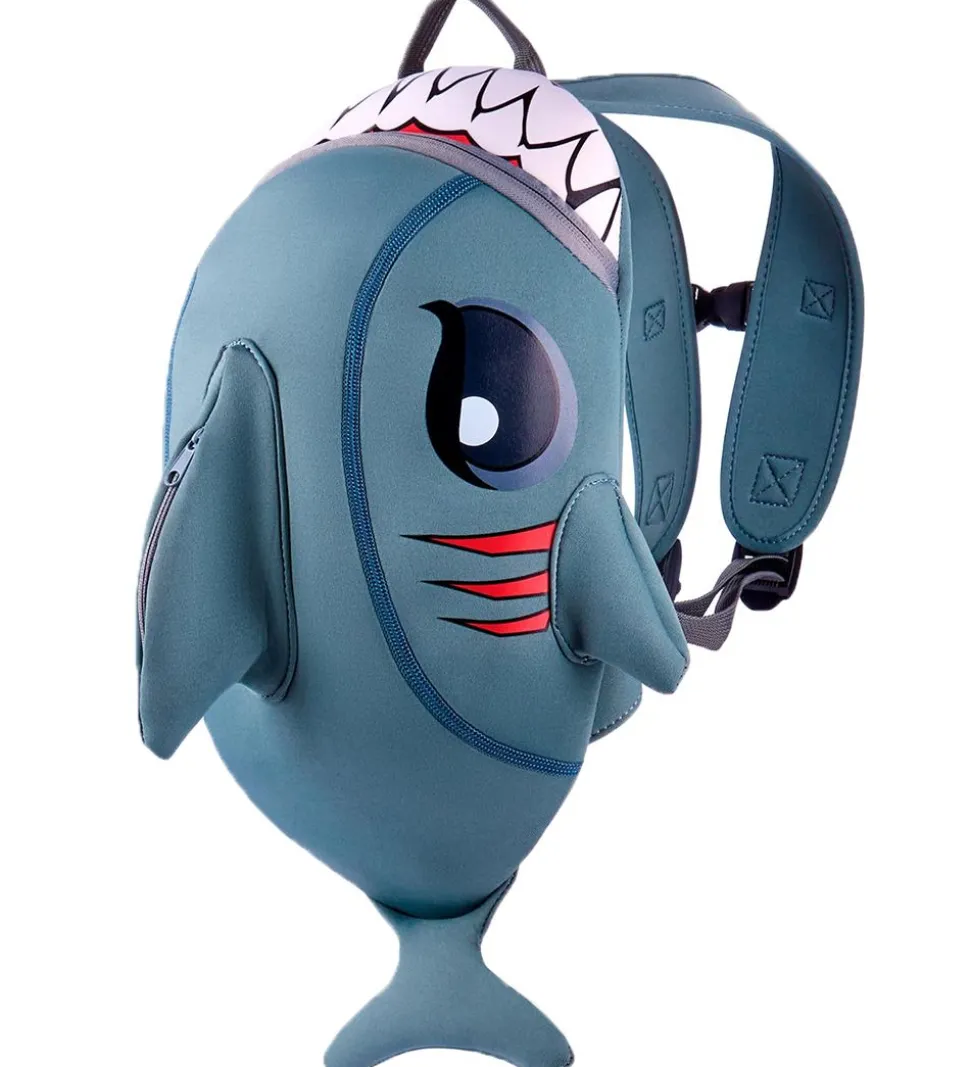 Crazy Safety Børnehavetaske - Shark - Grå