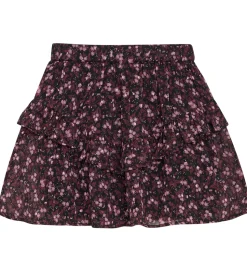 Creamie Nederdel - Flower Dobby - Sort