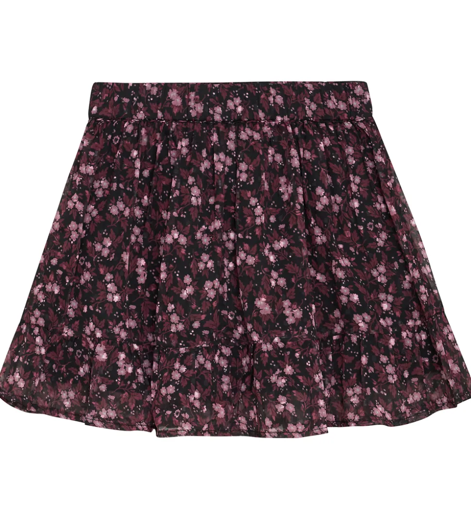 Creamie Nederdel - Flower Dobby - Sort