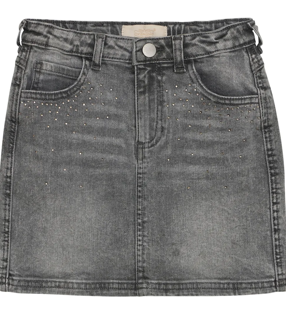 Creamie Nederdel - Light Grey Denim