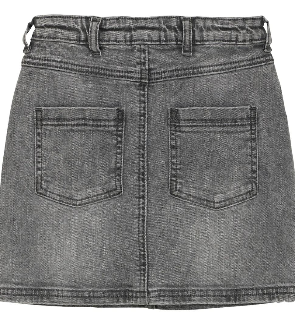 Creamie Nederdel - Light Grey Denim