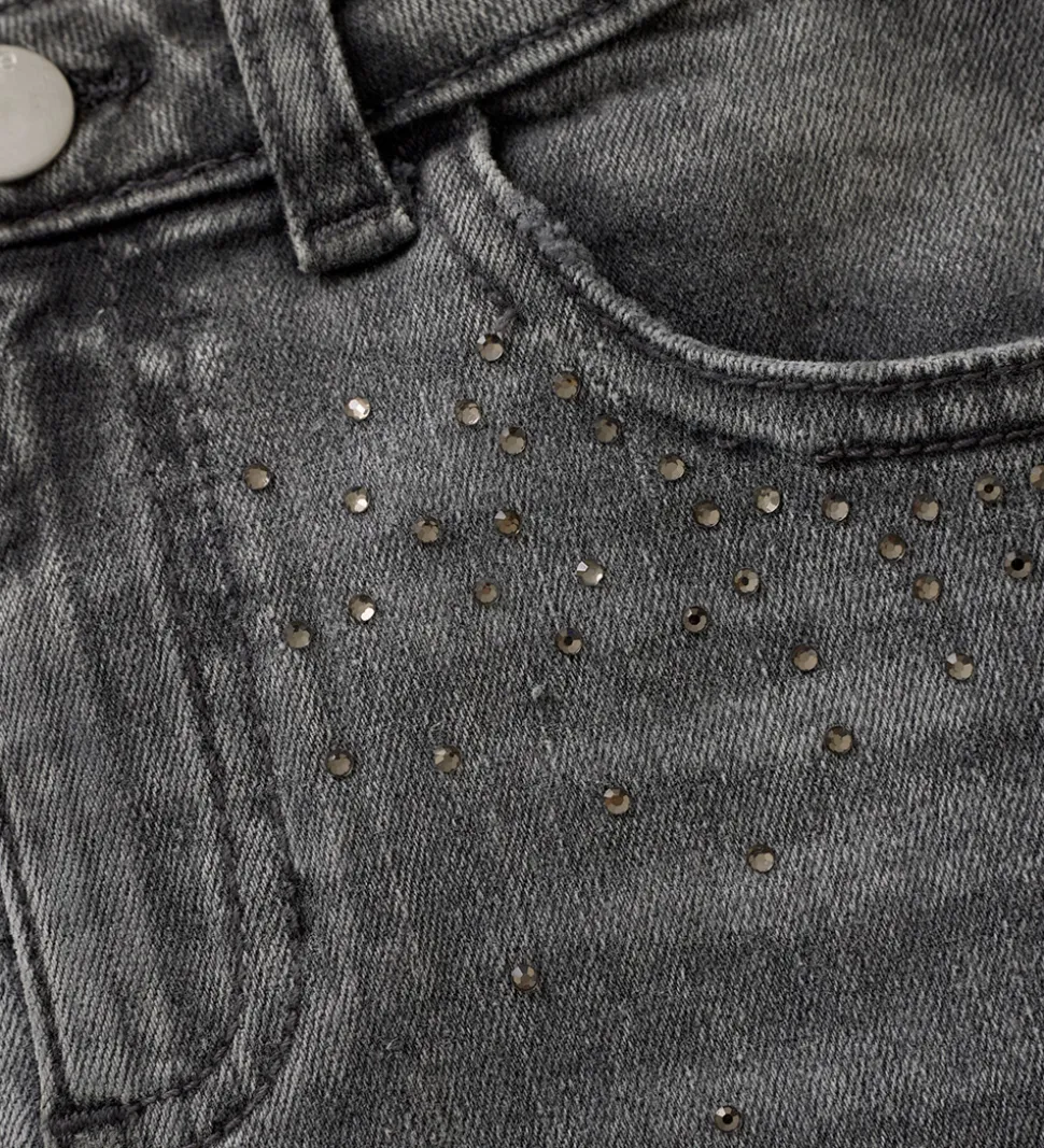 Creamie Nederdel - Light Grey Denim