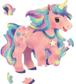 Crocodile Creek Puslespil - 48 Brikker - Jumbo Enhjørning