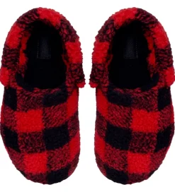 Crocs Hjemmesko - Classic Buff Check Cozzy Slipper - Varsity Red