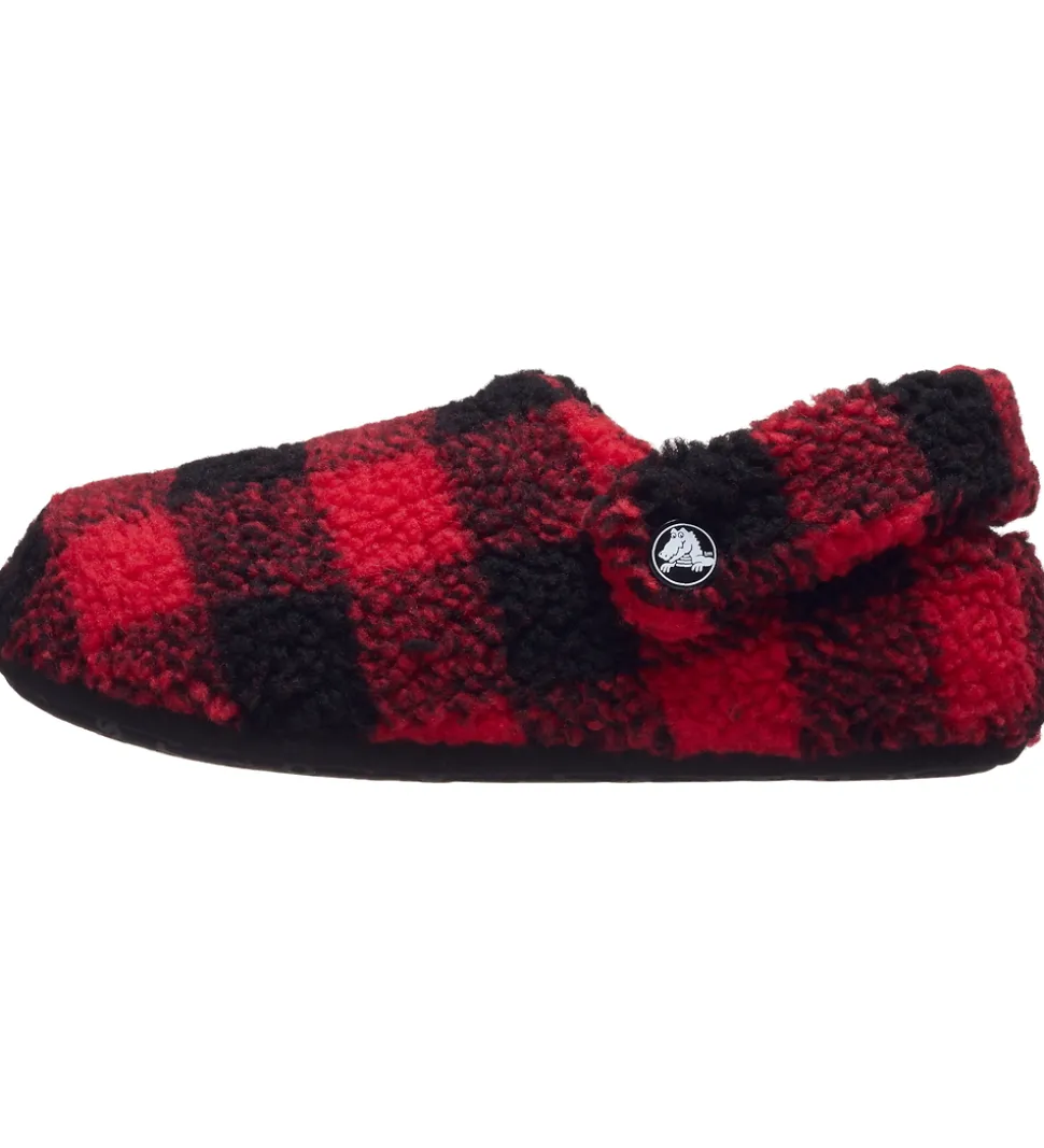 Crocs Hjemmesko - Classic Buff Check Cozzy Slipper - Varsity Red