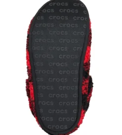 Crocs Hjemmesko - Classic Buff Check Cozzy Slipper - Varsity Red