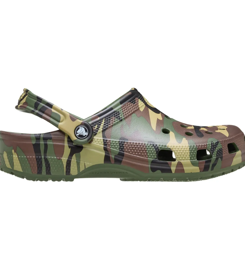 Crocs Sandaler - Classic Camouflage Clog - Army Green/Multi