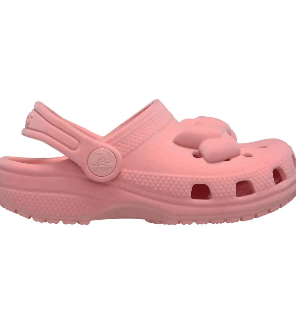 Crocs Sandaler - Classic Velvet Bow Clog T - Powder Pink