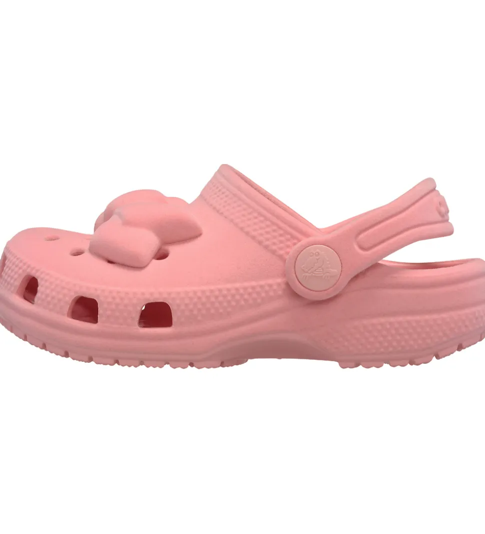 Crocs Sandaler - Classic Velvet Bow Clog T - Powder Pink