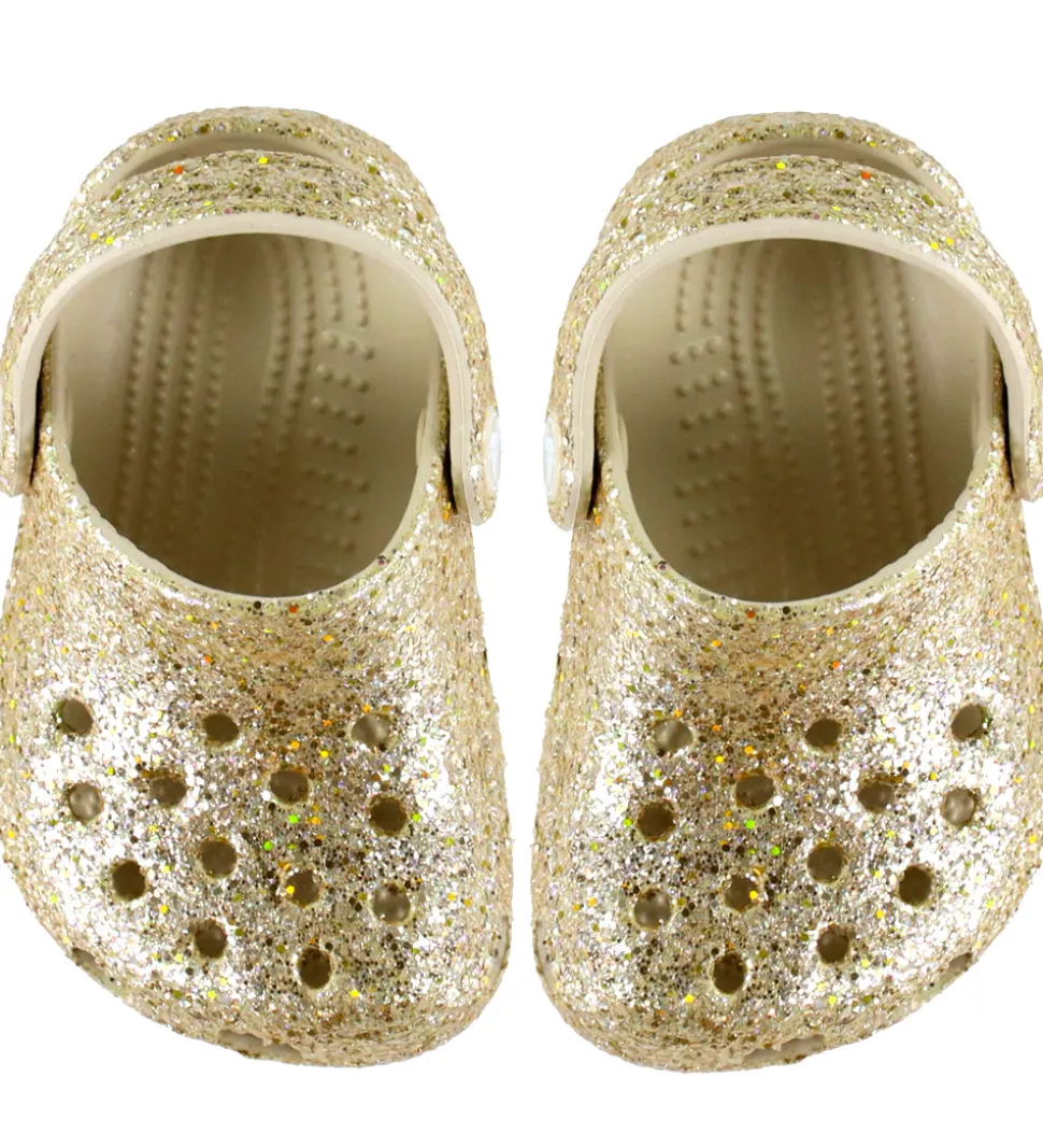 Crocs Sandaler - Littles Chunky Glitter - Sandstone