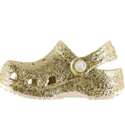Crocs Sandaler - Littles Chunky Glitter - Sandstone