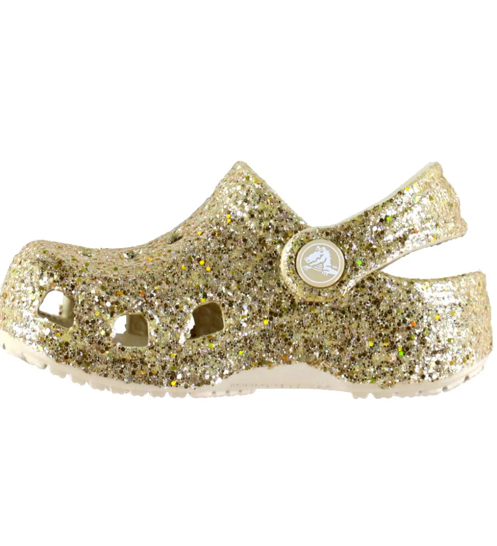 Crocs Sandaler - Littles Chunky Glitter - Sandstone
