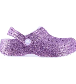 Crocs Sandaler m. For - Classic Lined Chunky Glitter - Purple Mo