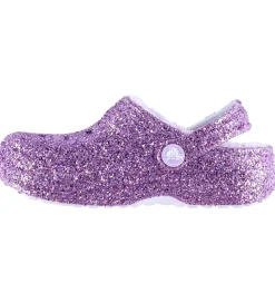 Crocs Sandaler m. For - Classic Lined Chunky Glitter - Purple Mo
