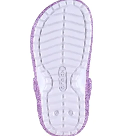 Crocs Sandaler m. For - Classic Lined Chunky Glitter - Purple Mo