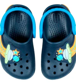 Crocs Sandaler m. Lys - Classic Clog T - Navy m. Ufoer