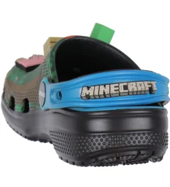 Crocs Sandaler m. Lys - Classic Clog K - Blå/Sort m. Minecraft