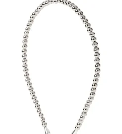 DAY ET Hårbøjle - Beaded Chrome Slim Hair - Silver