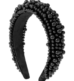 DAY ET Hårbøjle - Pearly Velvet Hair Band - Sort