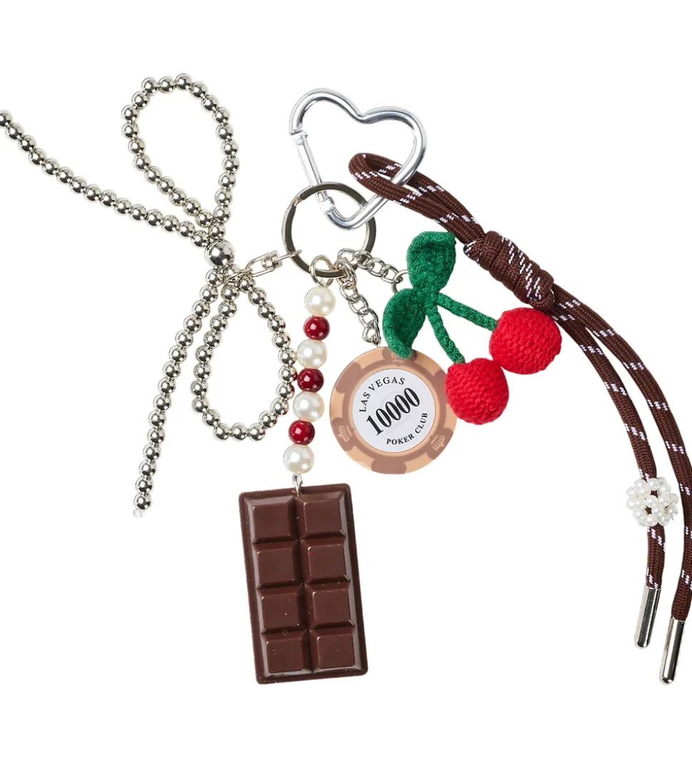 DAY ET Nøglering - Chocolate Plum