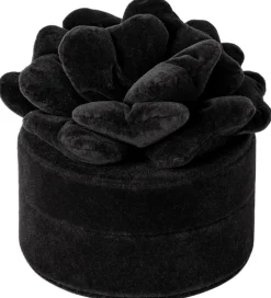 DAY ET Smykkeskrin - Velvet Flower Jewelry Round - Sort