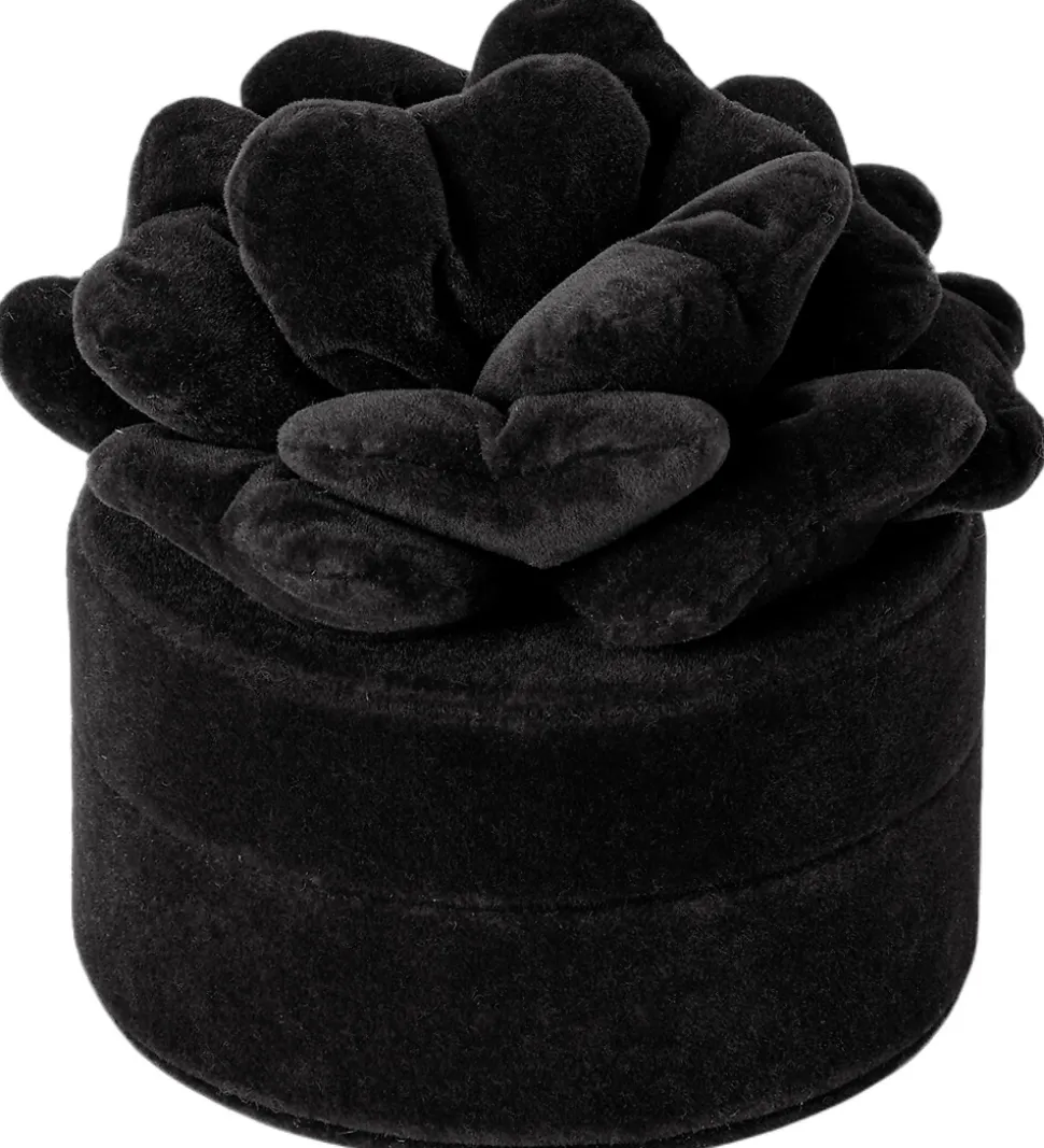 DAY ET Smykkeskrin - Velvet Flower Jewelry Round - Sort