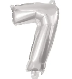 Decorata Party Foileballon - 95 cm - No 7 - Sølv