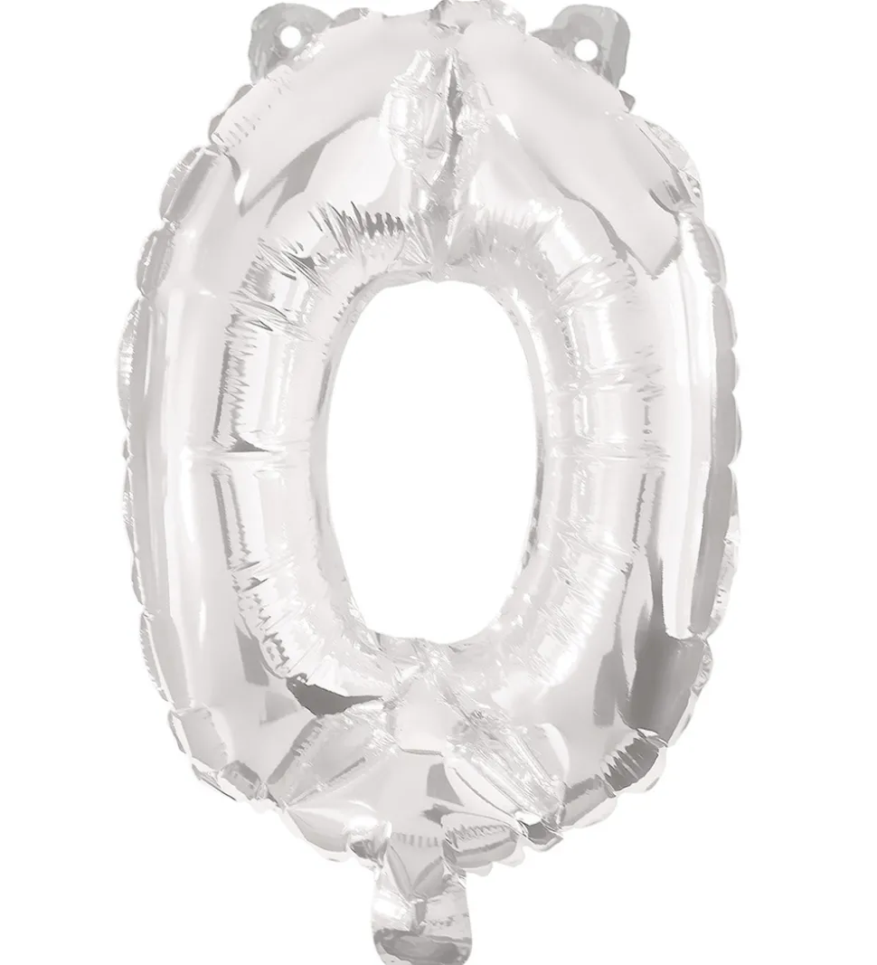 Decorata Party Foileballon - 85 cm - No 0 - Sølv