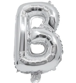 Decorata Party Foileballon - 34 cm - B - Sølv