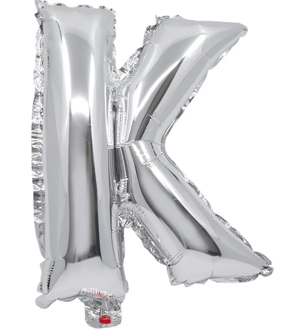 Decorata Party Foileballon - 35 cm - K - Sølv