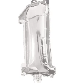 Decorata Party Foileballon - 85 cm - No 1 - Sølv