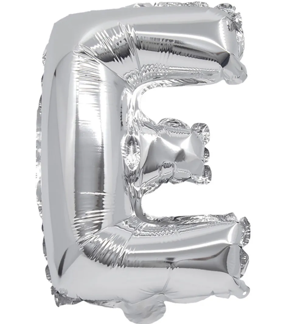 Decorata Party Foileballon - 31 cm - E - Sølv