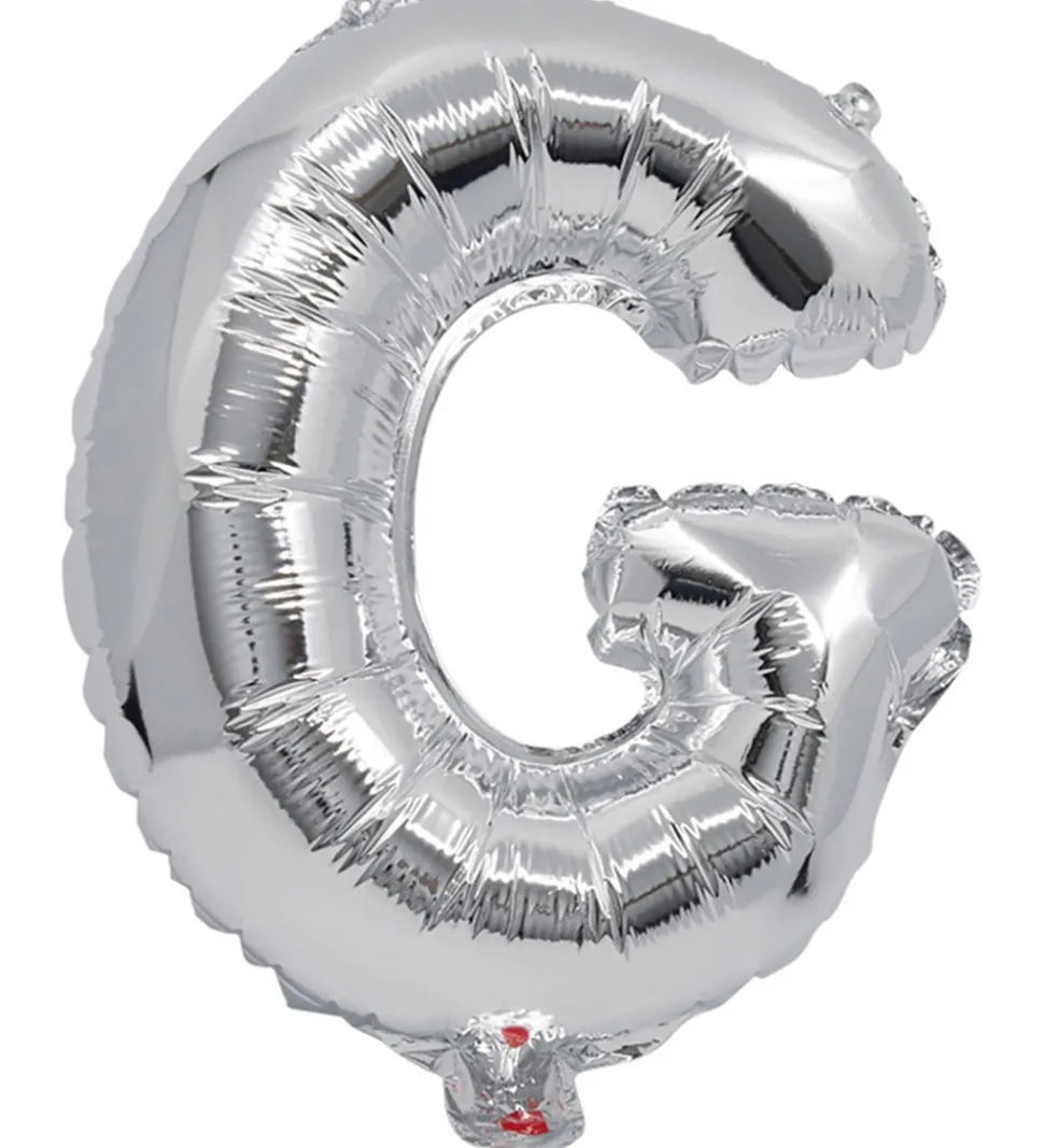 Decorata Party Foileballon - 33 cm - G - Sølv