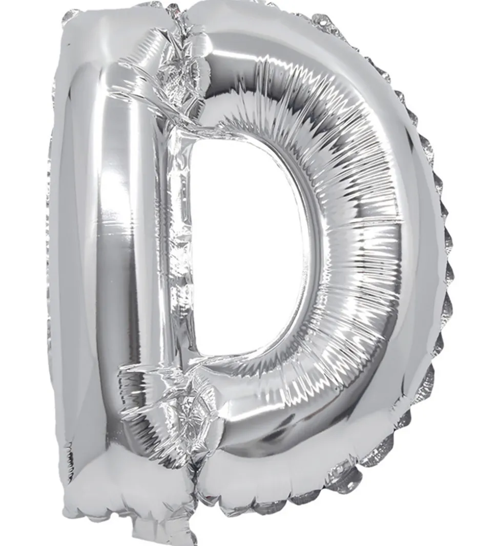 Decorata Party Foileballon - 32 cm - D - Sølv