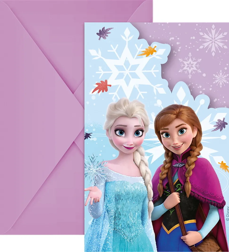 Decorata Party Invitationer - 6-pak - Frozen Idyllic Wonder