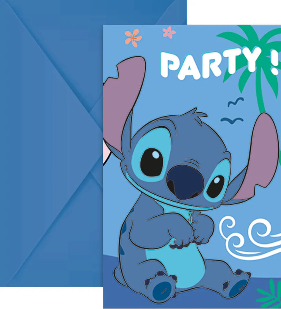 Decorata Party Invitationer - 6-pak - Stitch & Angel