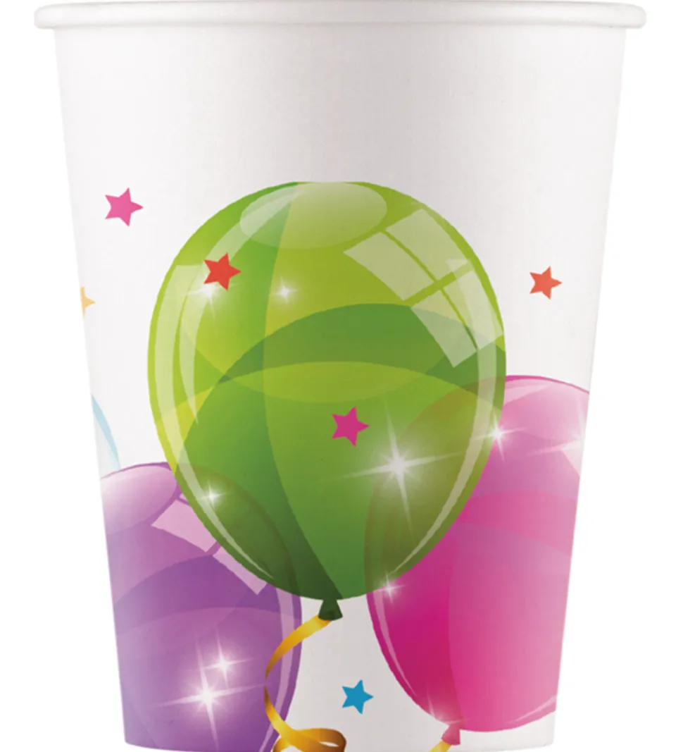 Decorata Party Papkrus - 8-pak - 200 ml - Sparkling Balloons