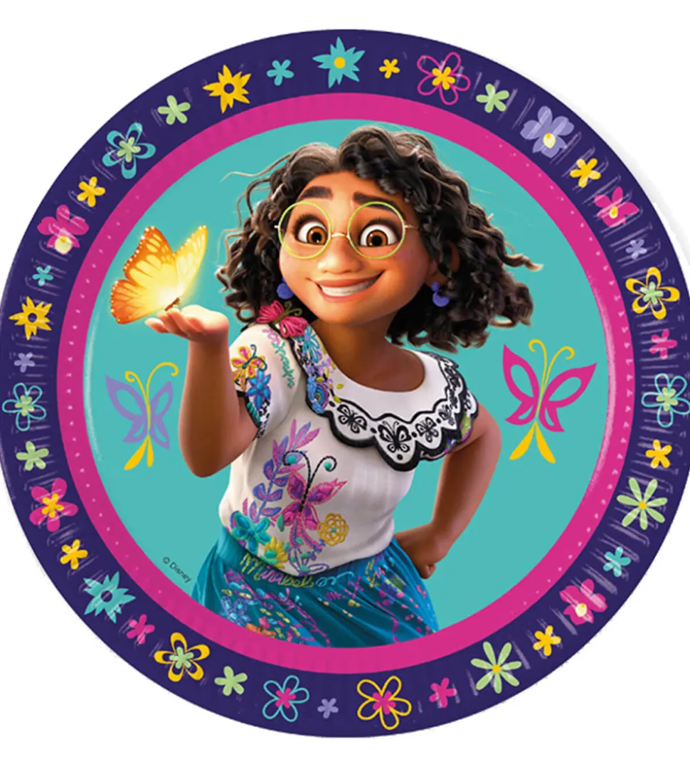 Decorata Party Paptallerkner - 8-pak - 23 cm - Encanto