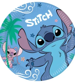 Decorata Party Paptallerkner - 8-pak - 23 cm - Stitch & Angel